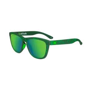 AllTrails × Knockaround Premiums Sport Sunglasses - Mirrored Green Lenses