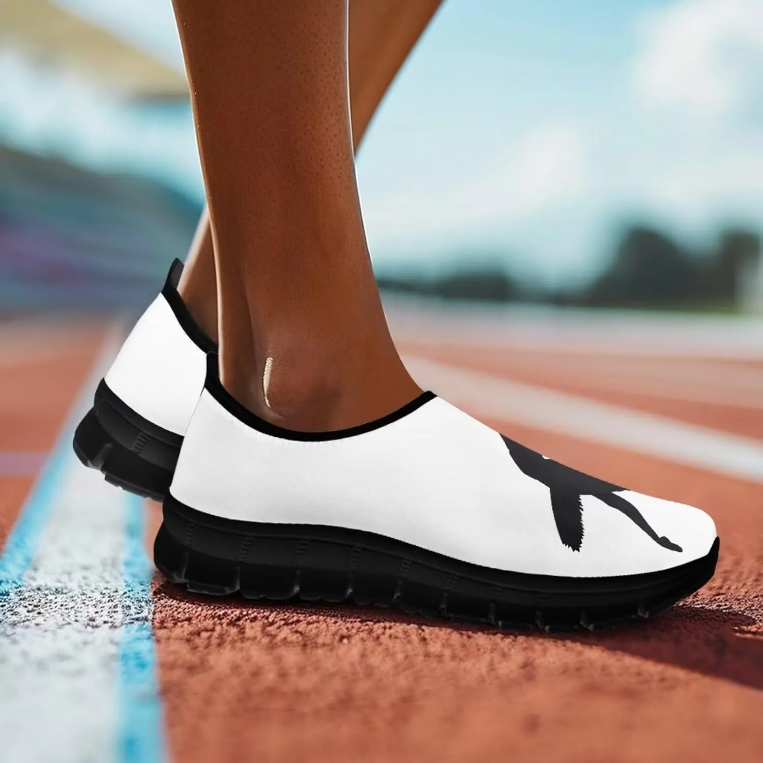 Binienty Women's Casual Loafers Trendy Running Shoes Lightweight Athletic Tennis Training Shoes Non-Slip