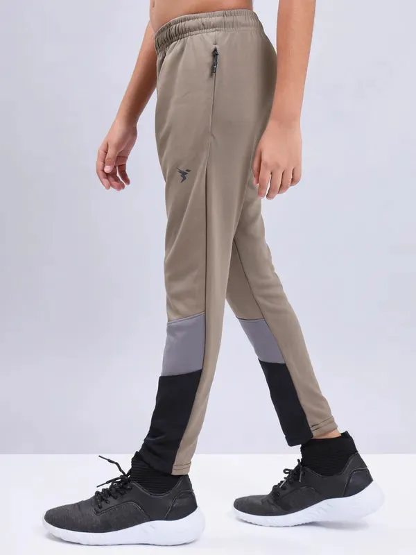 Boys Colorblock Slim Fit Trackpants with TECHNO GUARD