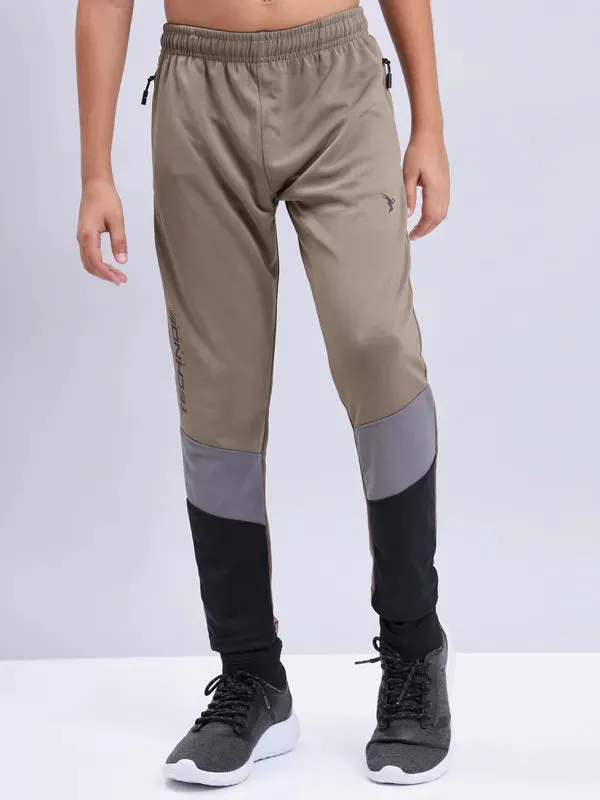 Boys Colorblock Slim Fit Trackpants with TECHNO GUARD