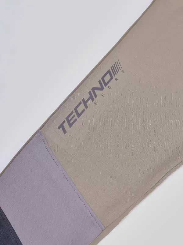 Boys Colorblock Slim Fit Trackpants with TECHNO GUARD