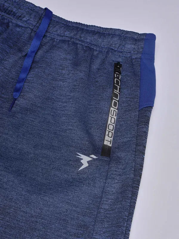 Boys Melange Slim Fit Trackpants with TECHNO GUARD