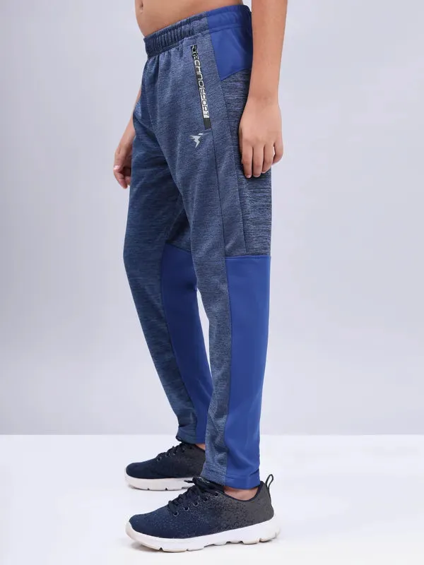 Boys Melange Slim Fit Trackpants with TECHNO GUARD