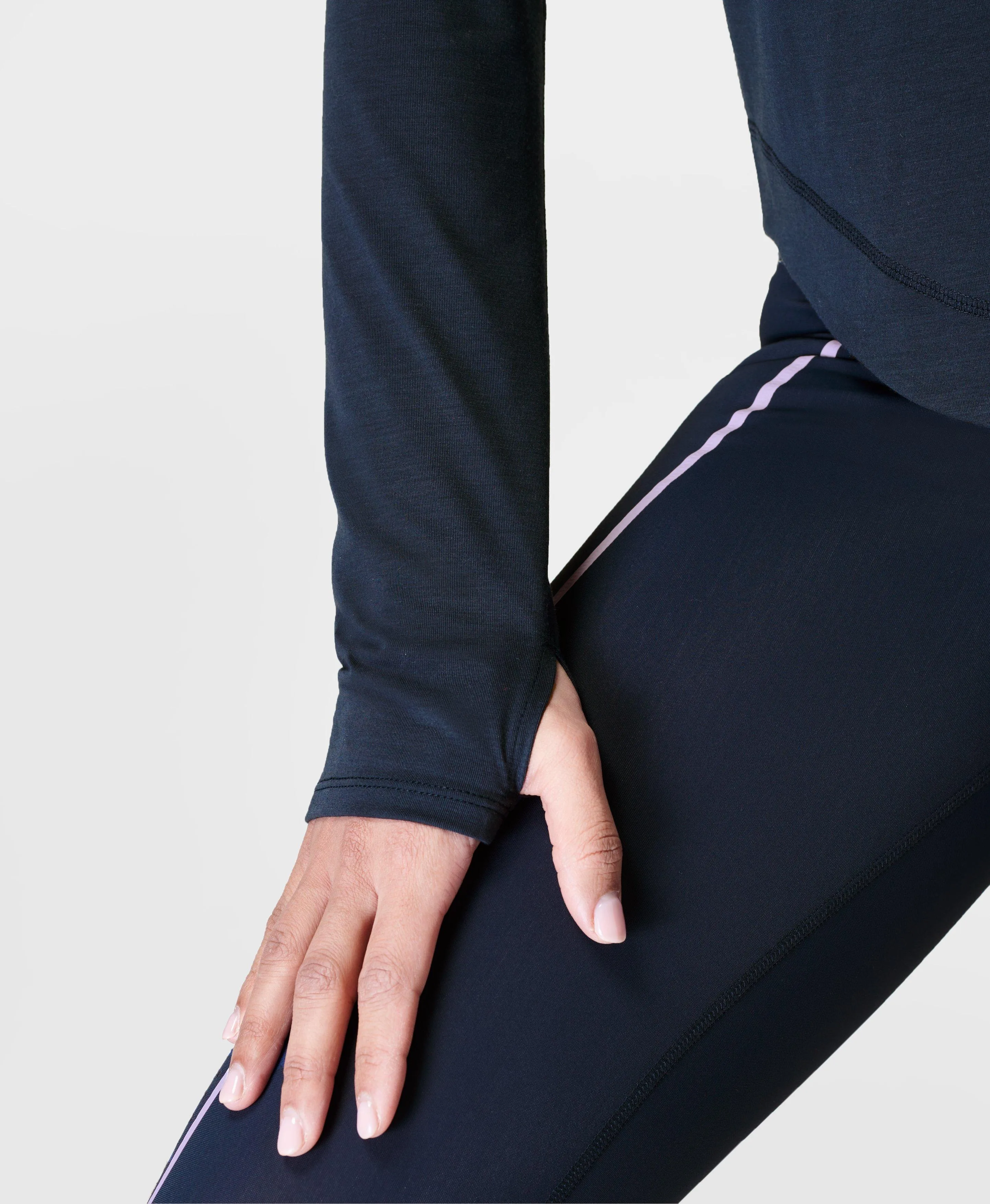 Breathe Easy Long Sleeve Top Sb9122 Navy-Blue