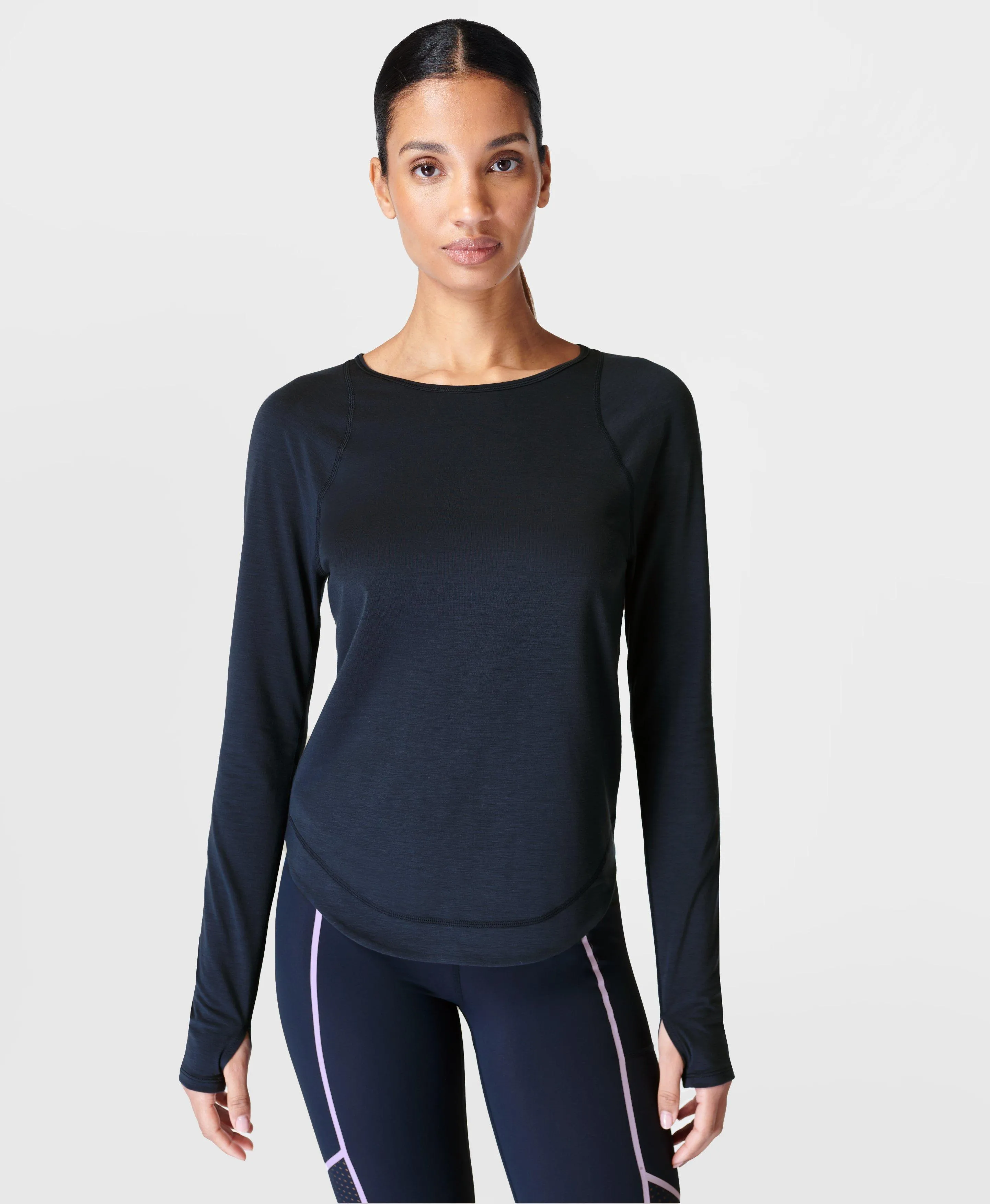 Breathe Easy Long Sleeve Top Sb9122 Navy-Blue