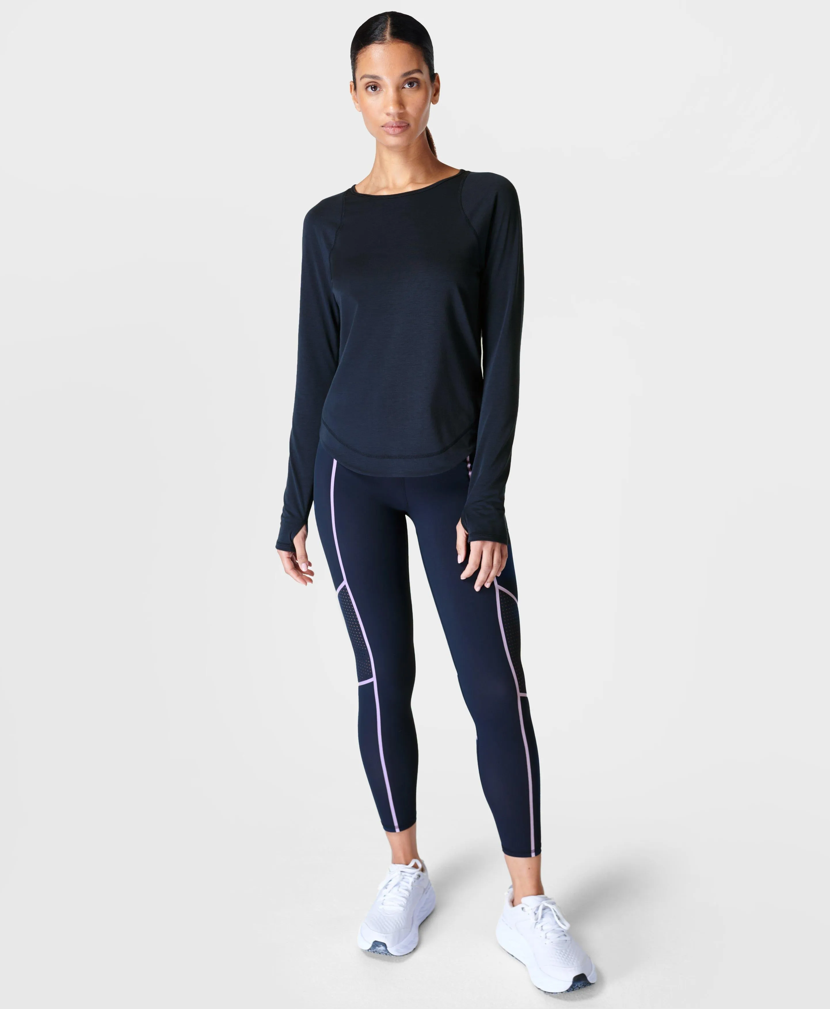 Breathe Easy Long Sleeve Top Sb9122 Navy-Blue