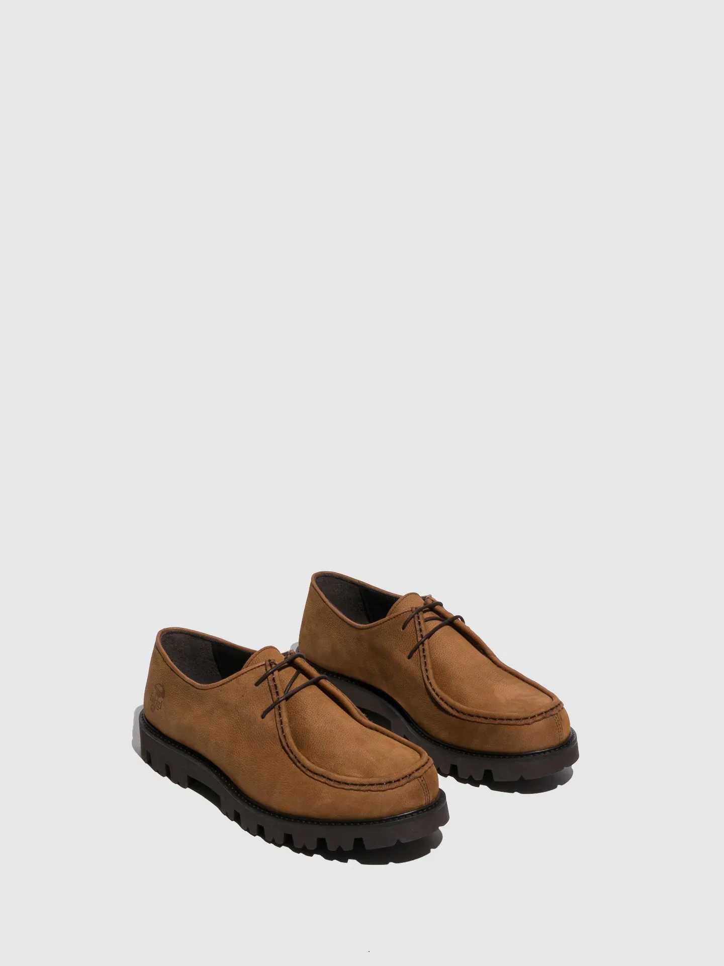 Camel Lace-up Shoes
