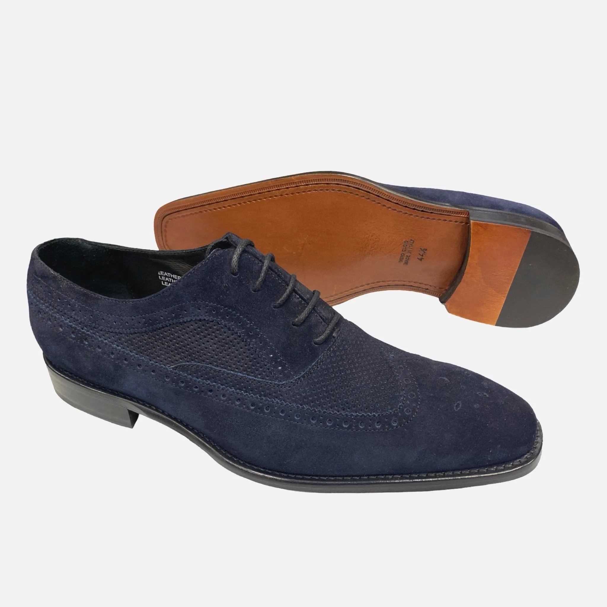 Clearance | Men’s Blue Suede Italian Shoe | Last Pairs