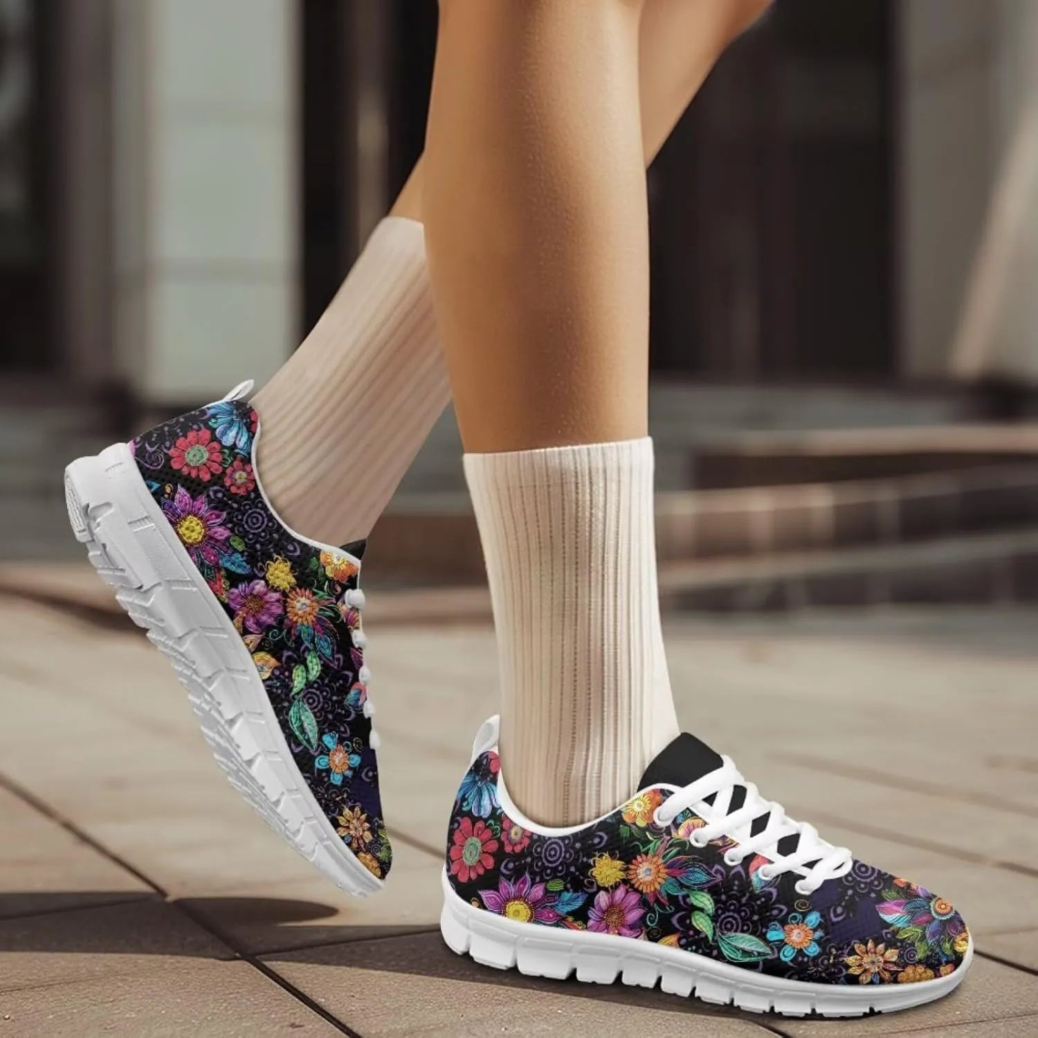 Forchrinse Mexico Splash Ink Sneakers Unisex National Walking Tennis Shoes for Women Men Festival Sneakers Lightweight