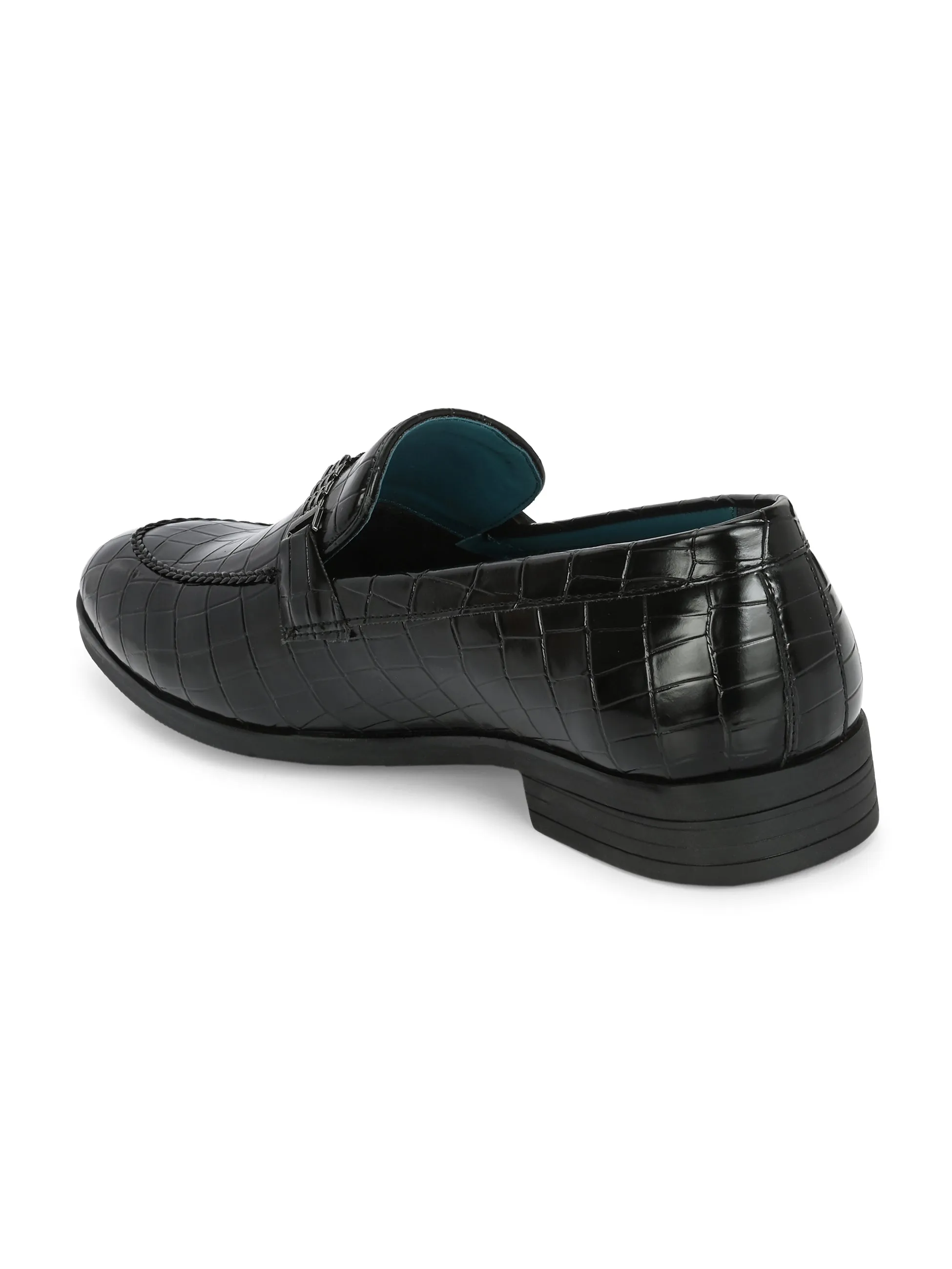 Gianni Black Buckle Slip-Ons