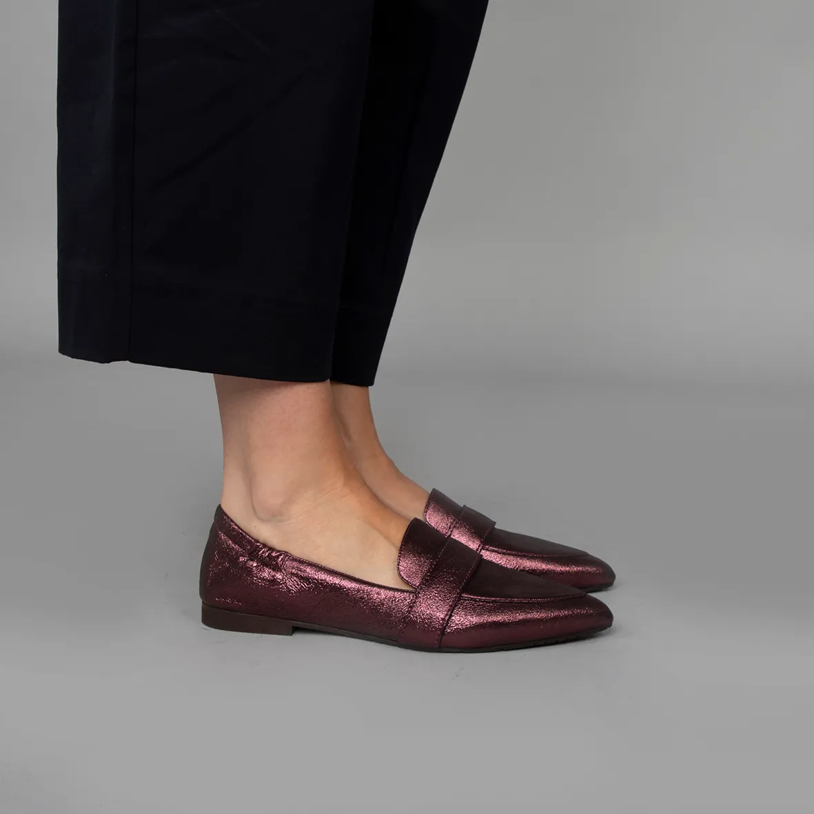 Hannah Wine Metallic