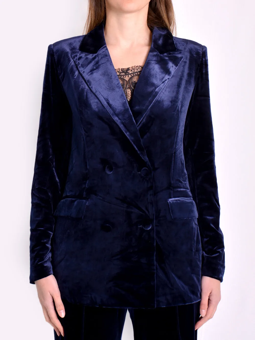 Luxurious Hansen & Gretel Clarrie Velvet Blazer Jacket