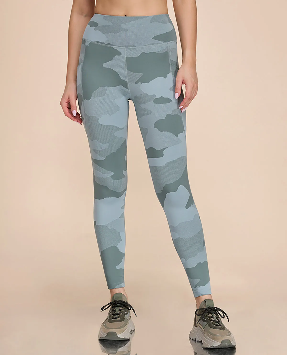High Waisted Camo Printed Essential Leggings