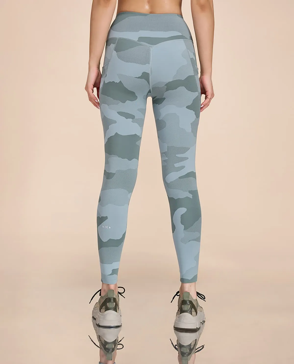 High Waisted Camo Printed Essential Leggings