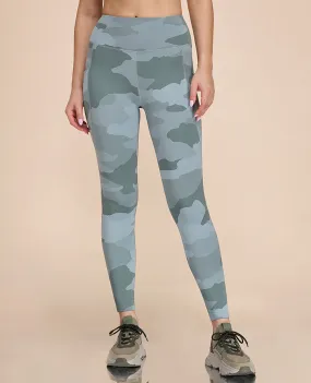 High Waisted Camo Printed Essential Leggings