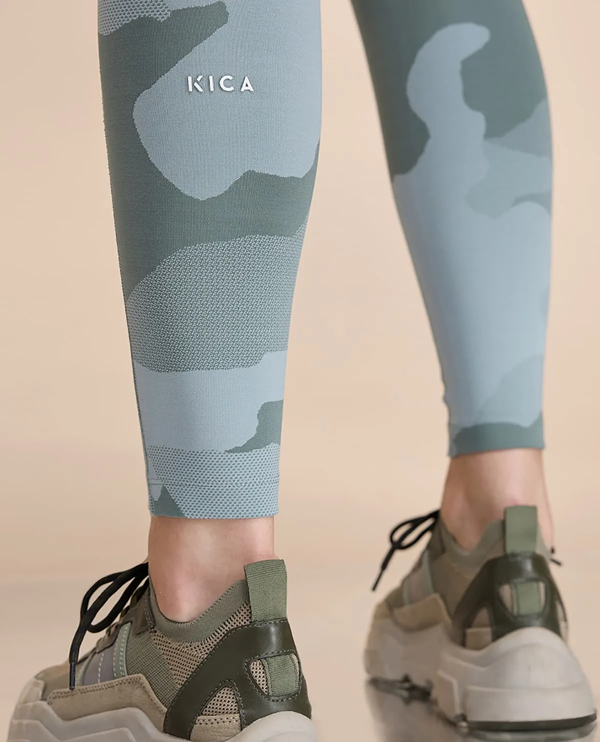 High Waisted Camo Printed Essential Leggings