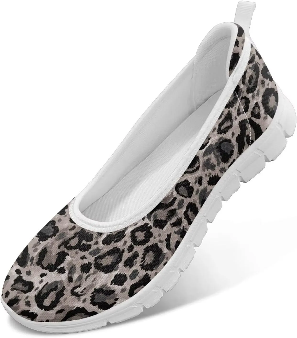 Ladies Slip on Loafer Shoes Womens Flats Shoes Ballet Pregnant Women Work Casual Comfortable White Sole