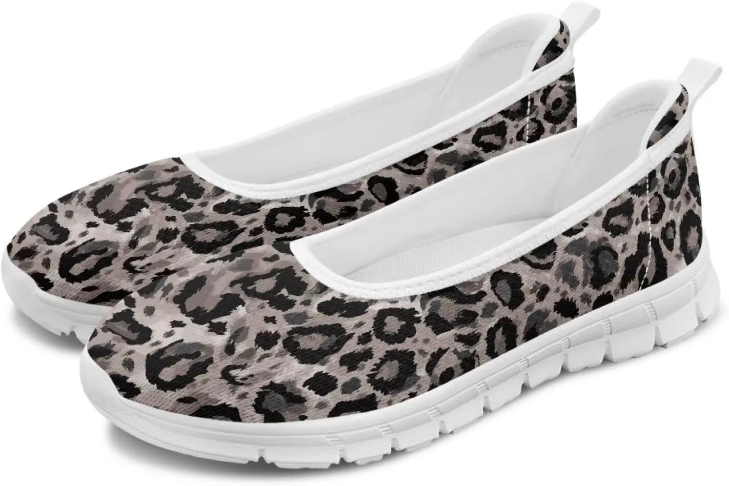 Ladies Slip on Loafer Shoes Womens Flats Shoes Ballet Pregnant Women Work Casual Comfortable White Sole