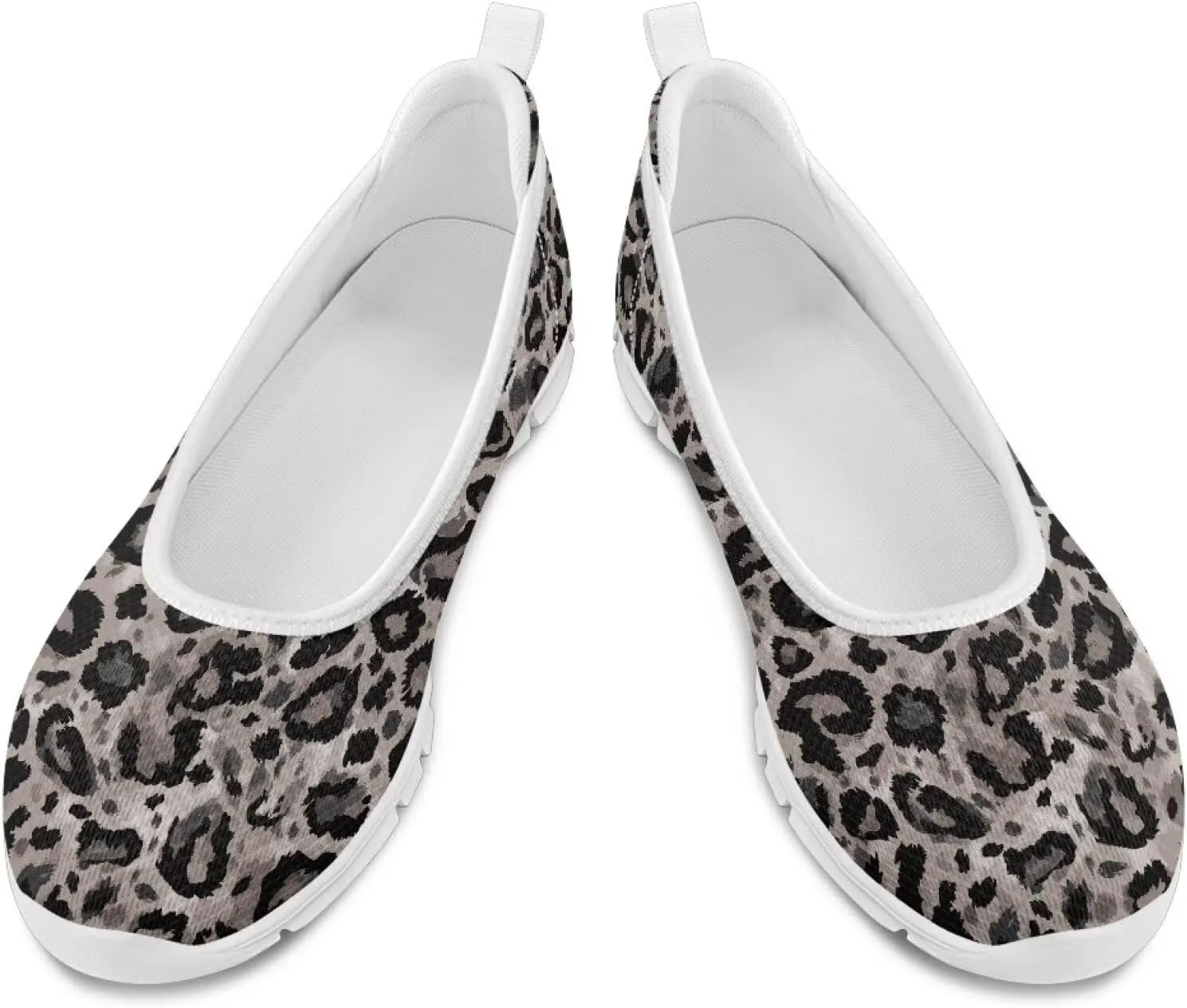 Ladies Slip on Loafer Shoes Womens Flats Shoes Ballet Pregnant Women Work Casual Comfortable White Sole