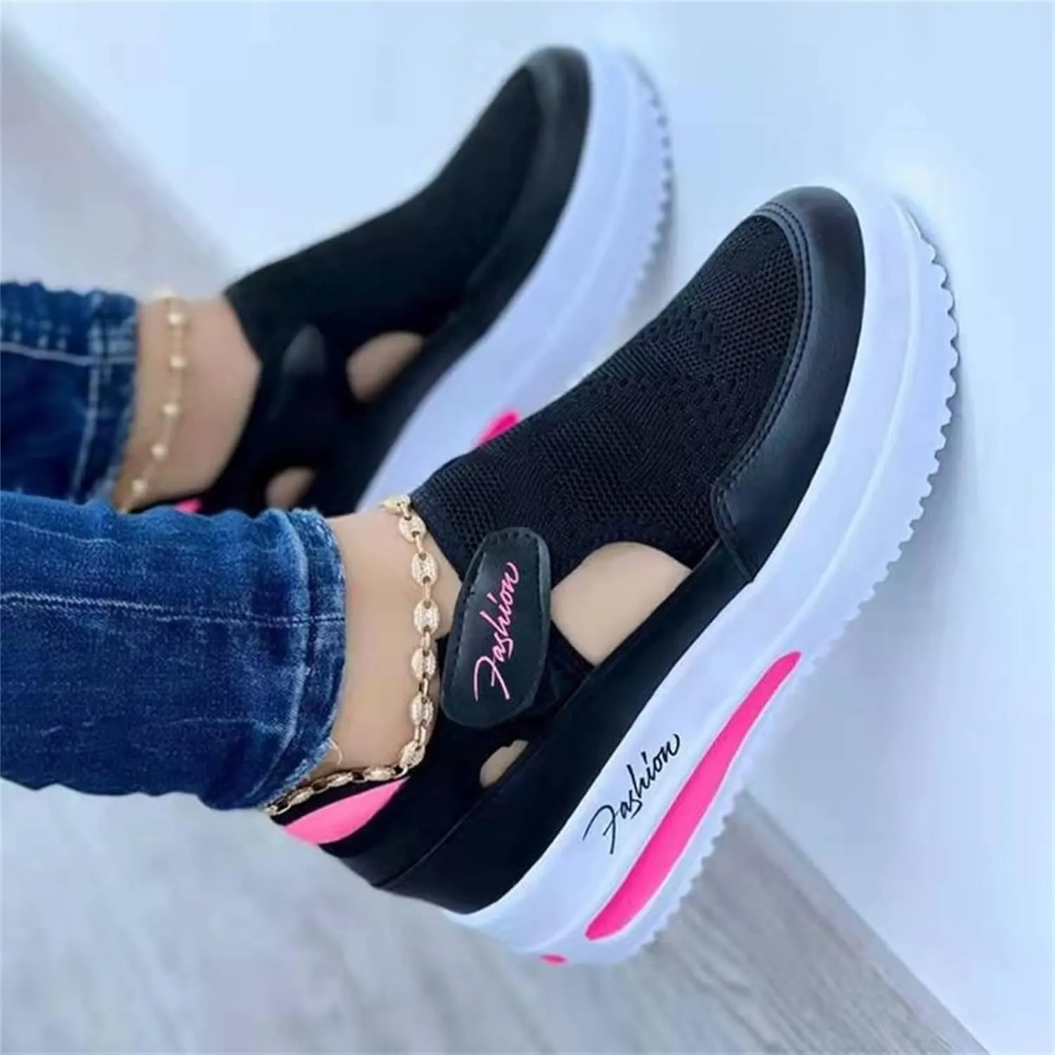 Ladmiple Shoes For Women Sneakers Trendy Low Top Slip On Casual Canvas Walking Shoes Dressy Summer Fashion Flats Loafers