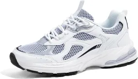 LUCKY STEP Women's Platform Chunky Fashion Sneakers Mesh Casual Running Tennis Workout Sport Work Trendy Athletic Walking Shoes