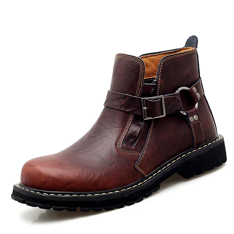 Martin boots men's first layer cowhide boots Shoes