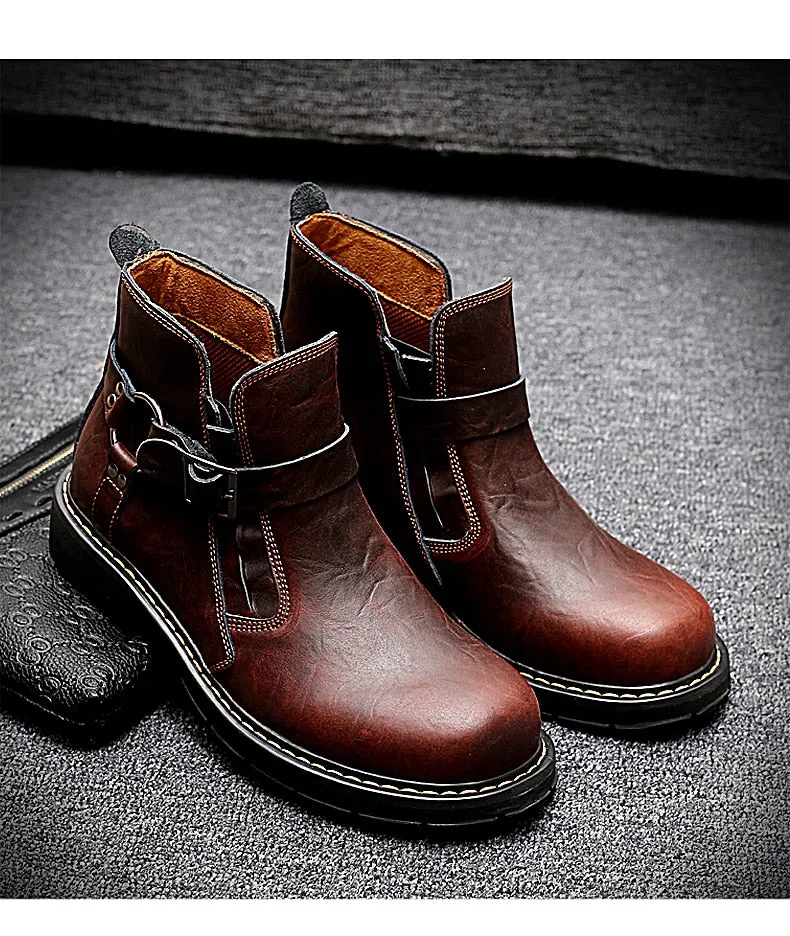 Martin boots men's first layer cowhide boots Shoes