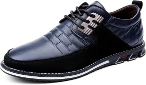 Mens Business Casual Loafers Shoes for Male Lace-up Stylish Work Office Working Oxfords