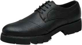 Men's Retro Casual Orthopedic Dress Shoes, Comfortable PU Loafers for Men, Walking Sneakers & Work Flats, Stylish & Supportive Dress Shoes for Men