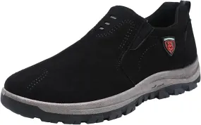 Men's Suede Fashion Slip-on Loafers Comfortable Moccasins Boat Shoes Casual Penny Driving Loafers Casual Walking Shoes Dress Comfortable for Work
