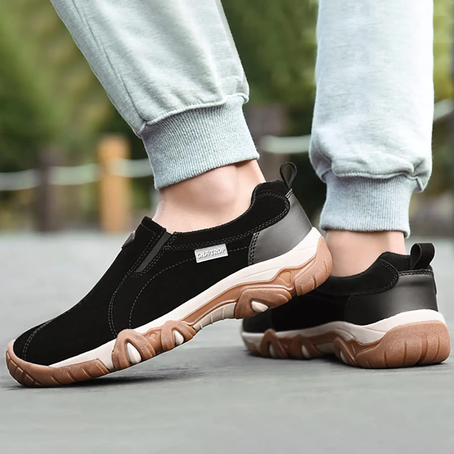 Men's Suede Slip-on Loafers Lightweight Comfortable Moccasins Boat Shoes Casual Penny Driving Loafers Casual Walking Shoes Dress Comfortable for Work