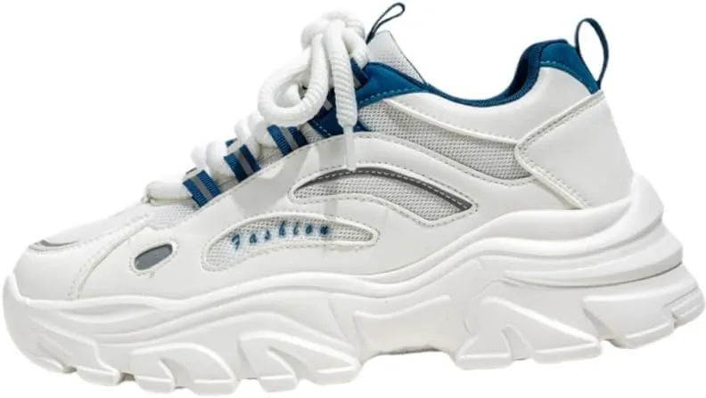 Men's Trendy Chunky Shoes, Comfy Non Slip Up Casual Sneakers Outdoor Activities