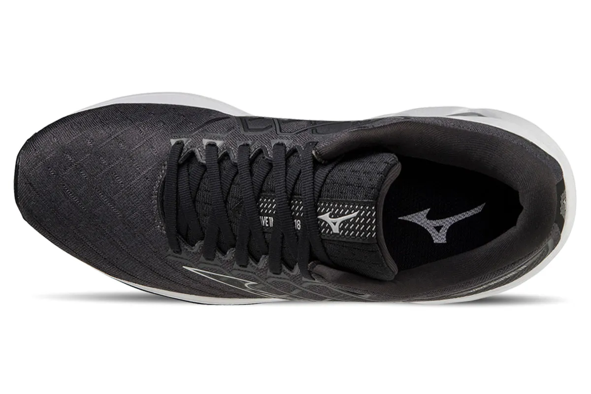 Mizuno Wave Inspire 18 2E Black/silver/ebony Mens
