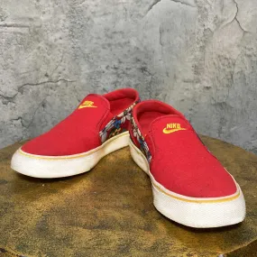 NIKE toki slip print wmns slip-on shoes red flower