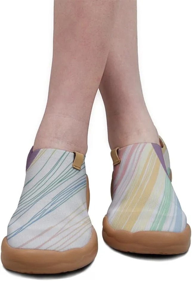 Outdoor Women's Lightweight Flat Shoes Casual Sports Loafers Travel Shoes Geometric Pattern
