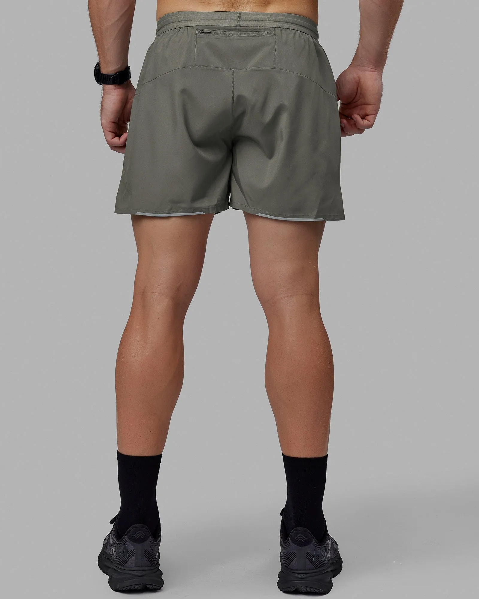 Pace 5" Lined Performance Shorts - Graphite-Reflective