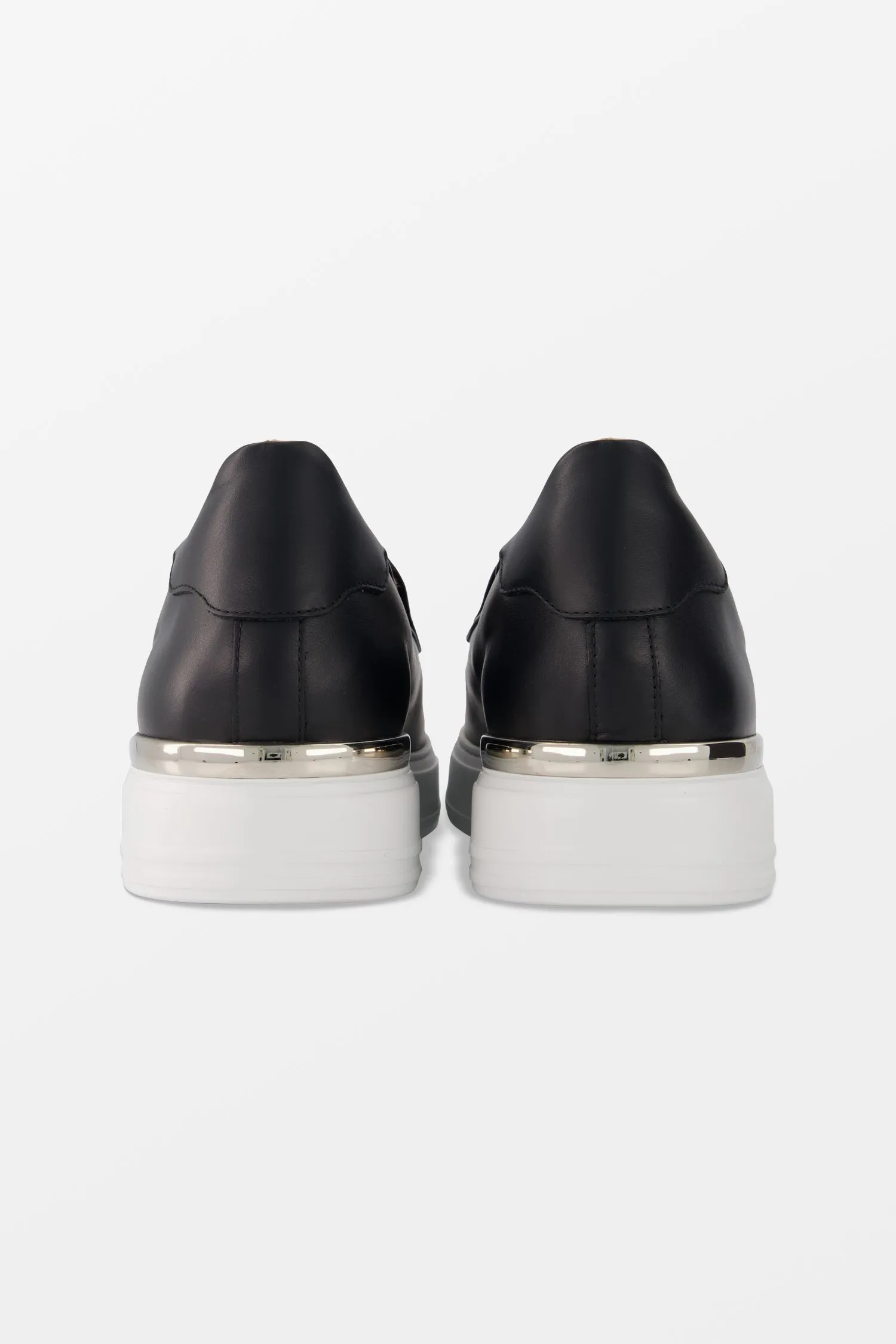 Philipp Plein Black Hexagon Slip-Ons