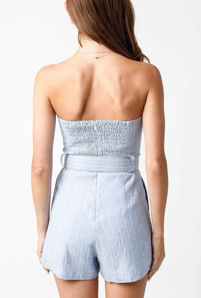 Philippa Belted Tube Romper