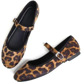 Stunner Women's Mary Jane Flats Fashion Round Toe Ballet Flats Comfortable Ankle Strap Flats Slip On Dress Flats