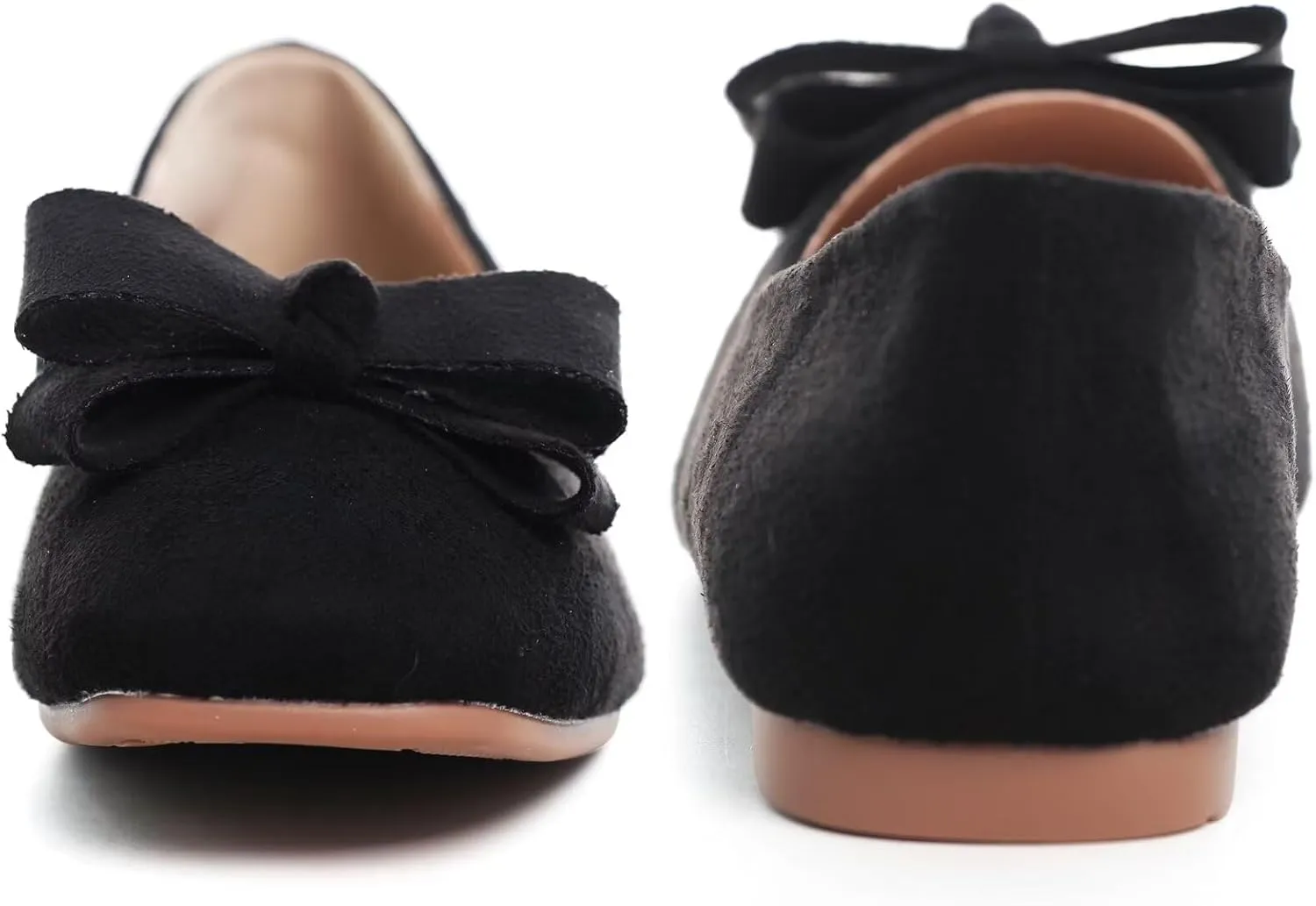 TN TANGNEST Women's Ballet Flats Cute Square Toe Dress Flats Soft Work Flats
