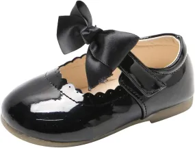 Toddler Girls Mary Jane Dress Shoes Ballet Flat𝘀 Slip-On Bowknot Wedding Par𝘁y Size Five Toddler Boy Shoes
