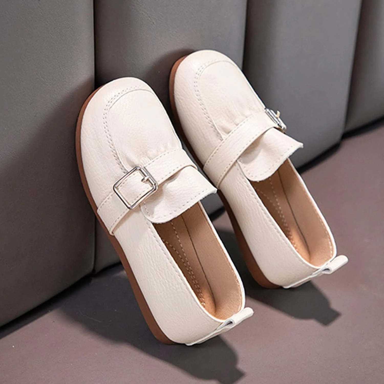 Toddler Girls Mary Jane Dress Shoes Ballet Flats Sparkly Bow Diamonds Princess Dress Shoe Anti-Slip for Party School