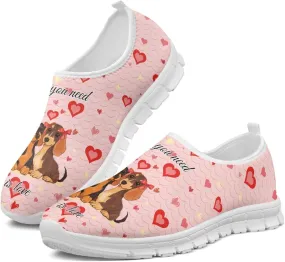 Trendy Print Womens Shoes Slip-on Walking Shoes Sneakers Breathable Mesh Casual Footwear