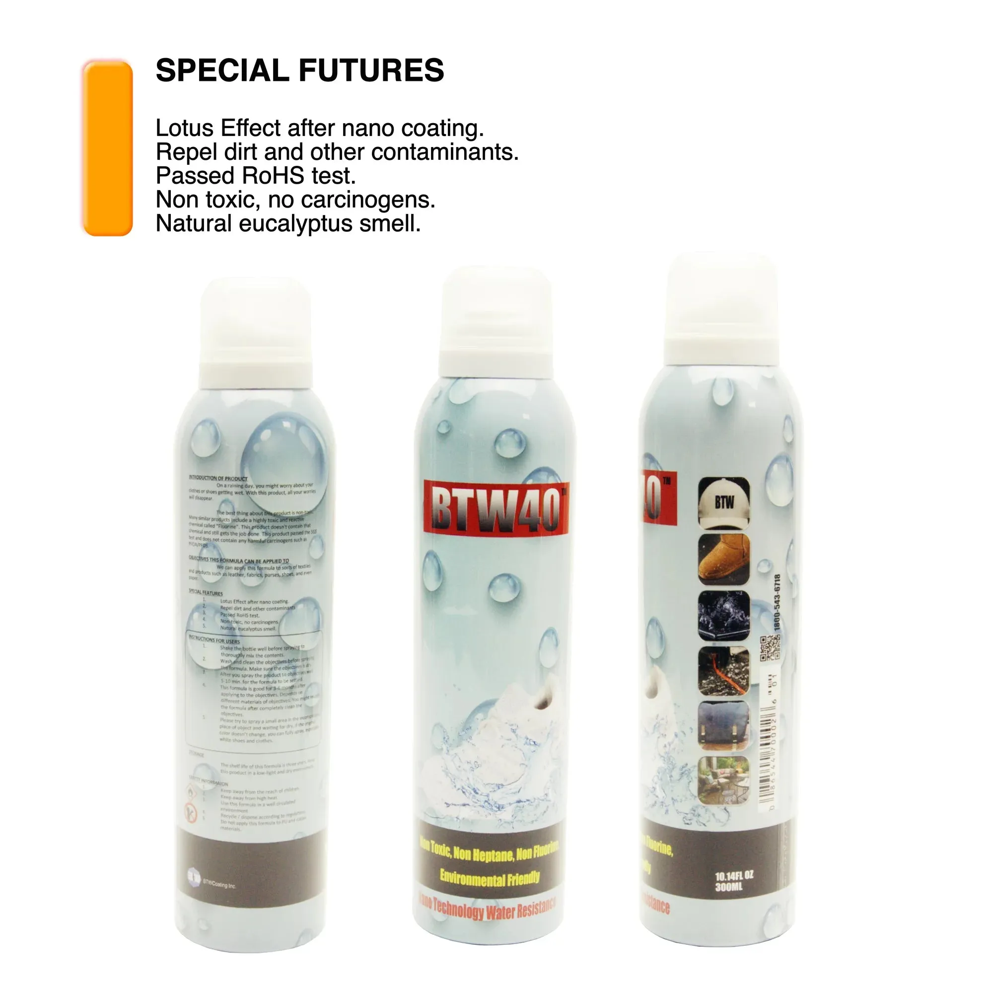 Ultimate Water and Stain Repellent Protector Spray for Genuine and Faux Leather, Suede, Paper, Cloth