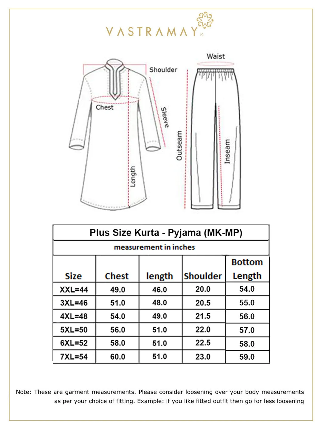 VASTRAMAY Rose Gold Silk Blend Kurta Set