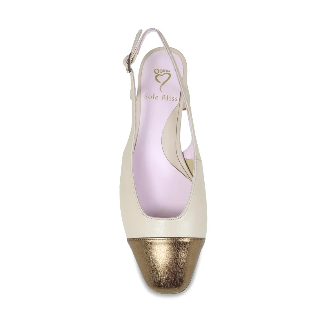 Venus: Cream and Bronze Leather Handbag
