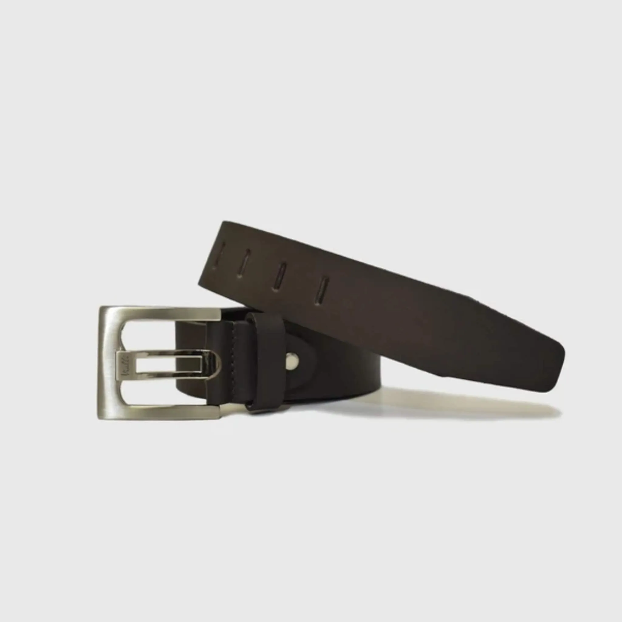 Vialli Leather Collovati Black Belt