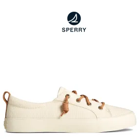 Women's SeaCycled™ Crest Vibe Two-Tone Sneaker Off White (STS89158)