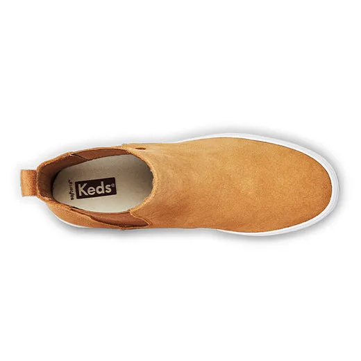 Women's The Platform Chelsea Lug Suede Sneaker Brown (WH67645)
